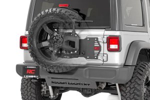 Jeep Wrangler Tailgate Reinforcement - Rear - Rough Country - Rough Country - Black - '21-'24